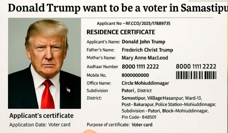 US President Donald Trump Listed as Bihar Voter? FIR Filed in Bizarre Fraud Case